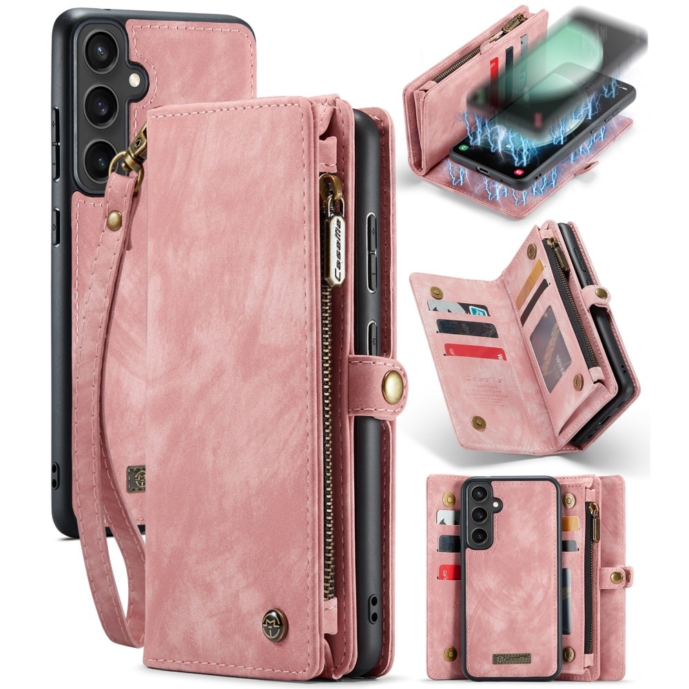 Étui portefeuille multi-cartes Samsung Galaxy S23 FE, rose