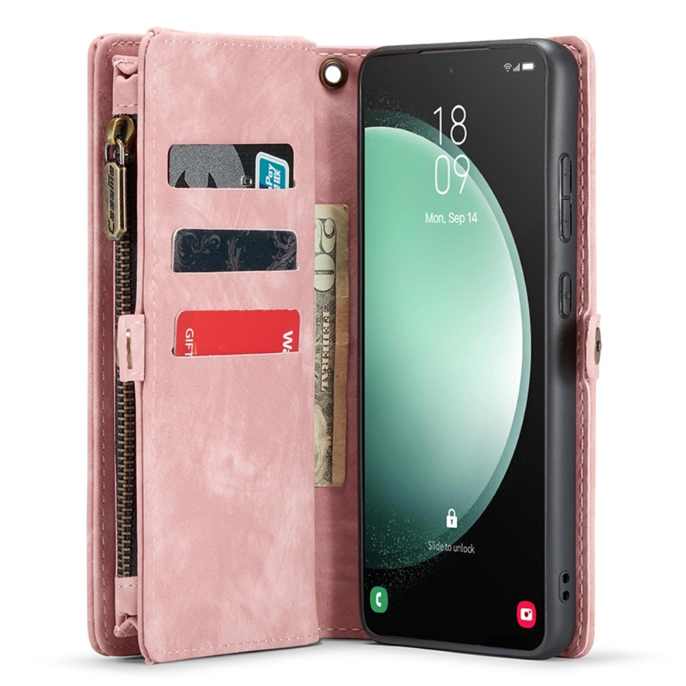 Étui portefeuille multi-cartes Samsung Galaxy S23 FE, Rose