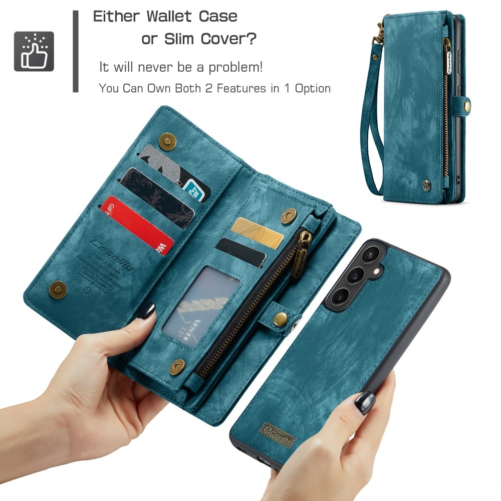 Étui portefeuille multi-cartes Samsung Galaxy S23 FE, bleu