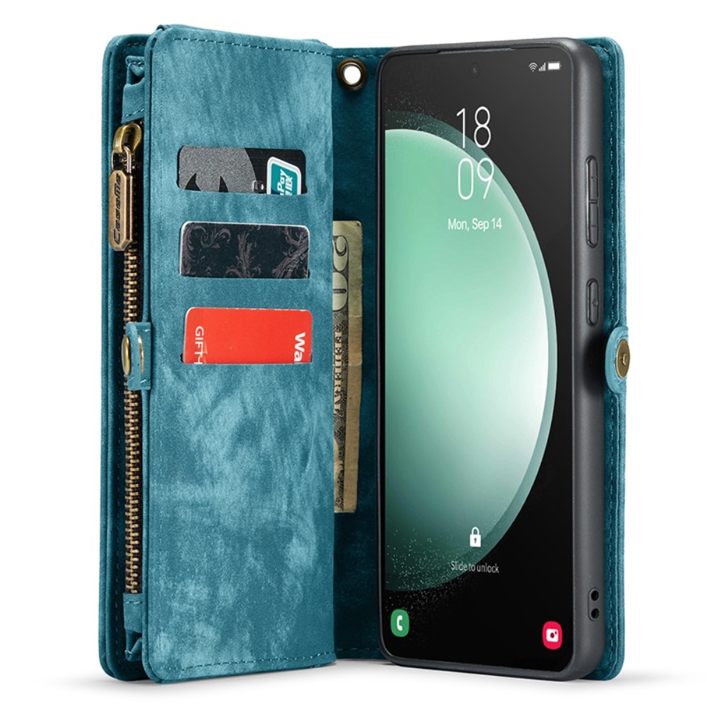 Étui portefeuille multi-cartes Samsung Galaxy S23 FE, bleu