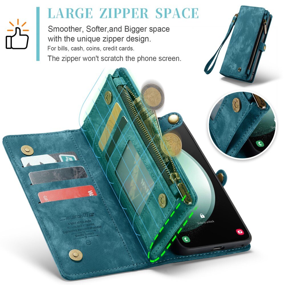 Étui portefeuille multi-cartes Samsung Galaxy S23 FE, Bleu