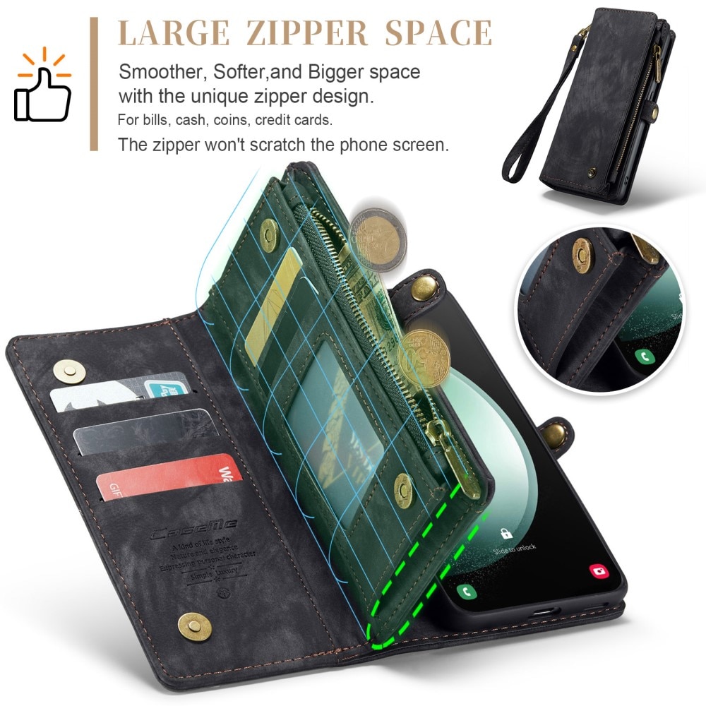 Étui portefeuille multi-cartes Samsung Galaxy S23 FE, Gris