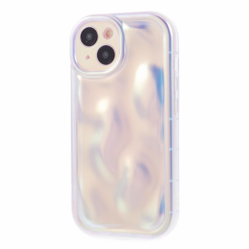 Coque TPU Wavy iPhone 15, nacre