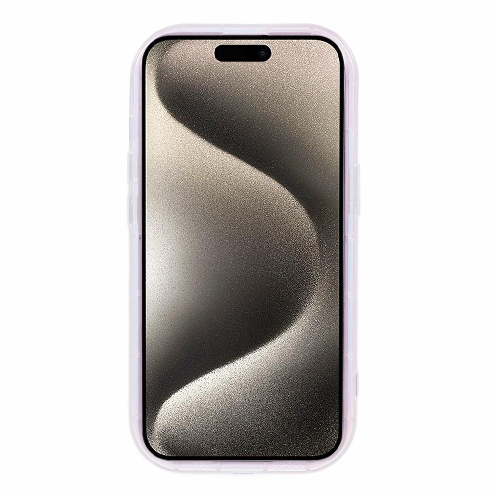 Coque TPU Wavy iPhone 15, nacre