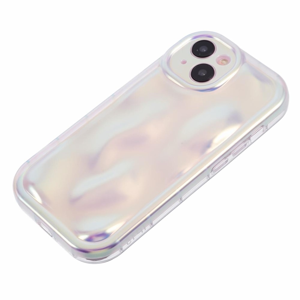 Coque TPU Wavy iPhone 14, nacre