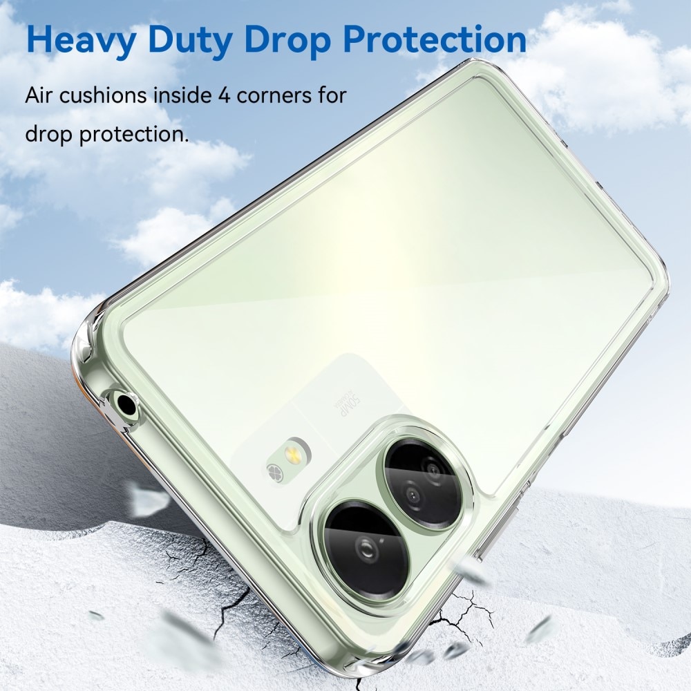 Coque Hybride Crystal Hybrid Xiaomi Redmi 13C, transparent