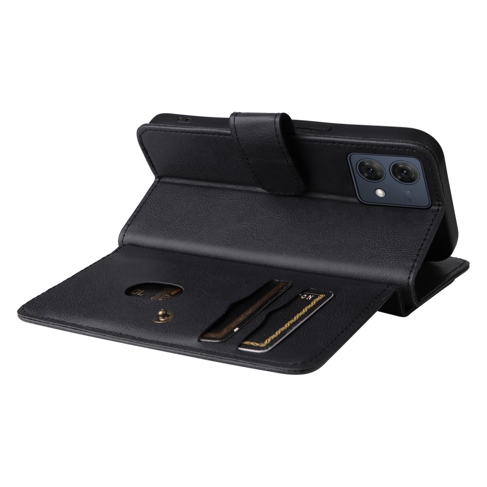 Coque portefeuille Multi-slot Motorola Moto G84, noir