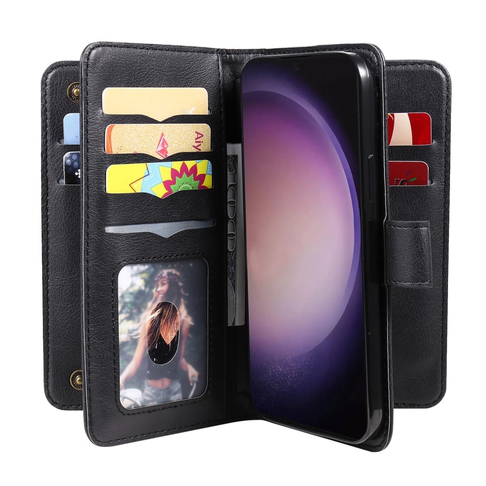 Coque portefeuille Multi-slot Samsung Galaxy S24 Ultra, noir