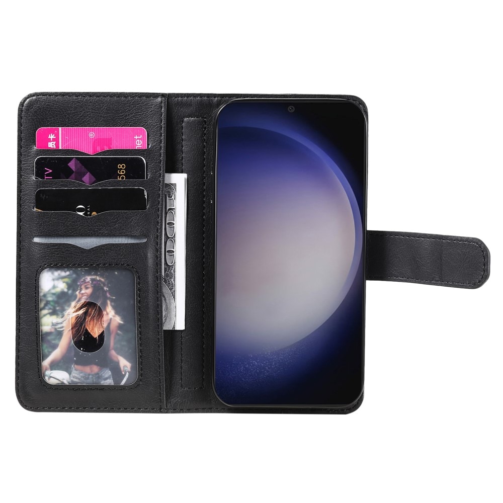 Coque portefeuille Multi-slot Samsung Galaxy S24 Plus, noir