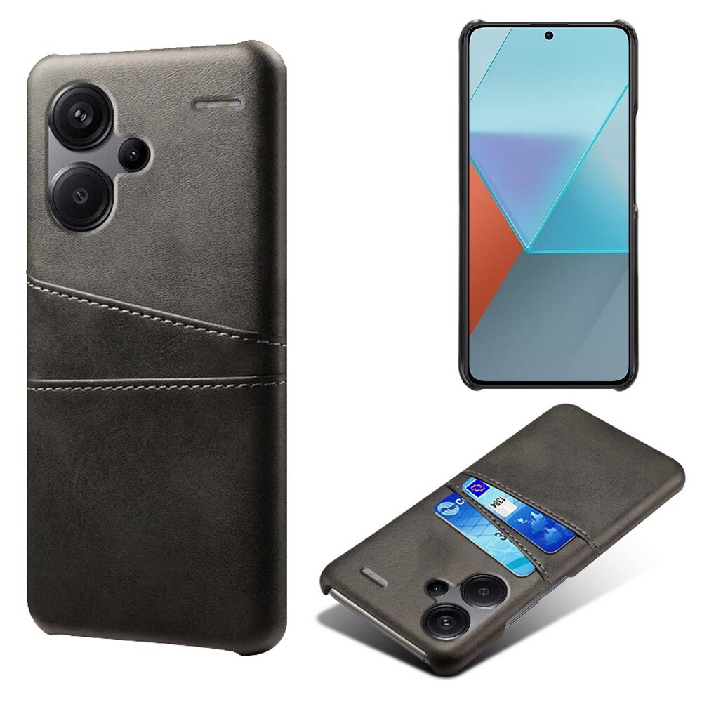 Coque Card Slots Xiaomi Redmi Note 13 Pro Plus, Noir