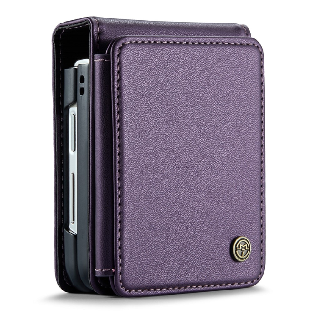 Coque porte-cartes anti-RFID Samsung Galaxy Z Flip 6, violet