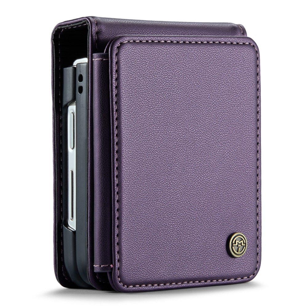 Coque porte-cartes anti-RFID Samsung Galaxy Z Flip 5, violet