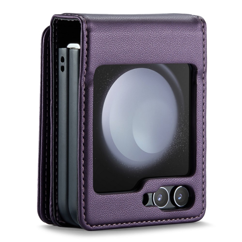 Coque porte-cartes anti-RFID Samsung Galaxy Z Flip 5, violet