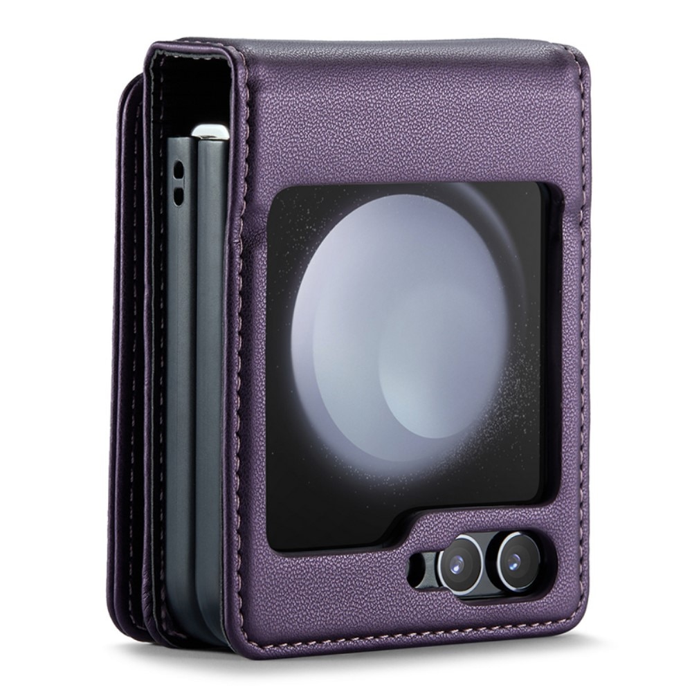 Coque porte-cartes anti-RFID Samsung Galaxy Z Flip 6, violet