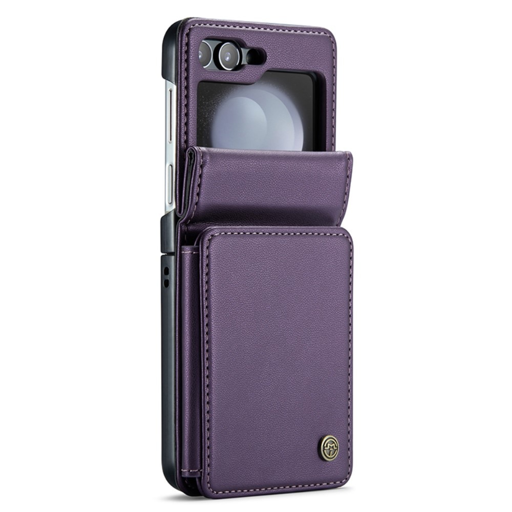 Coque porte-cartes anti-RFID Samsung Galaxy Z Flip 5, violet