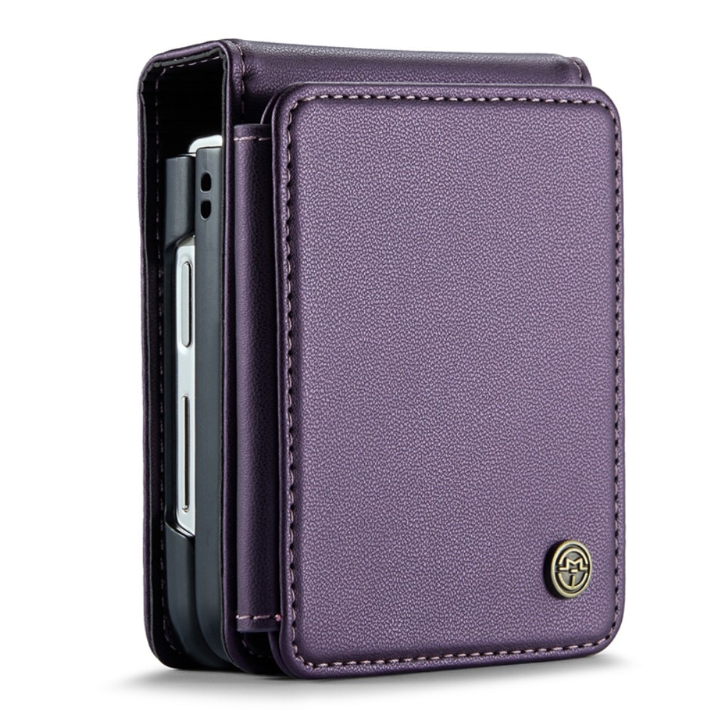 Coque porte-cartes anti-RFID Samsung Galaxy Z Flip 4, violet