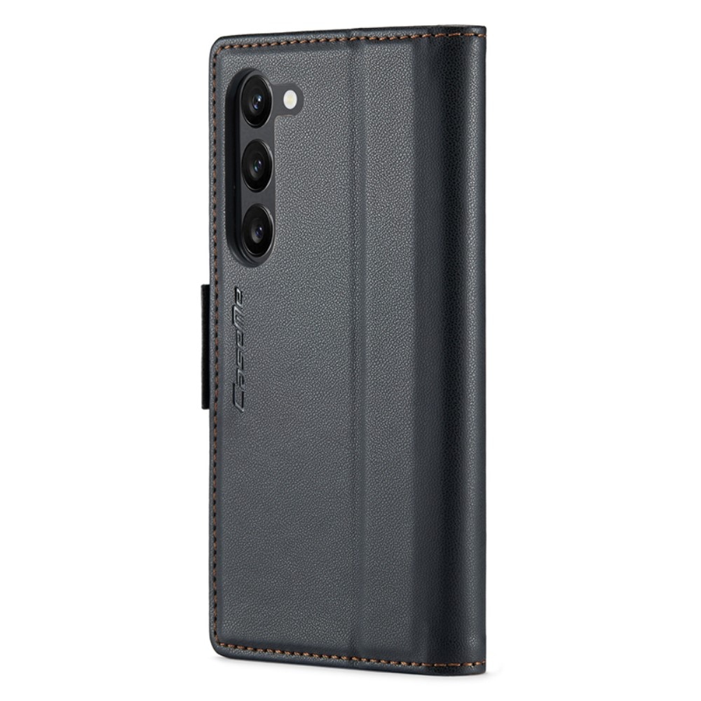Étui portefeuille mince anti-RFID Samsung Galaxy S24 Plus, noir