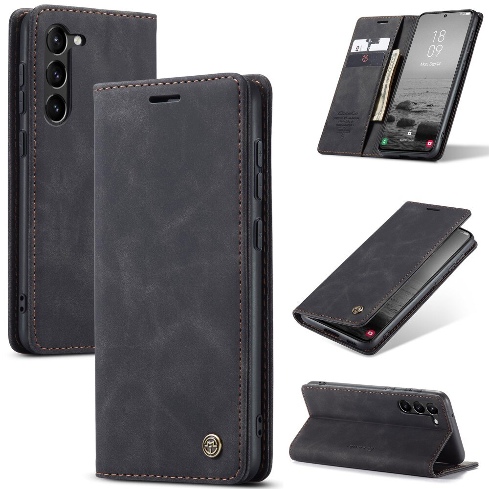 Étui portefeuille mince Samsung Galaxy S24 Plus, Noir