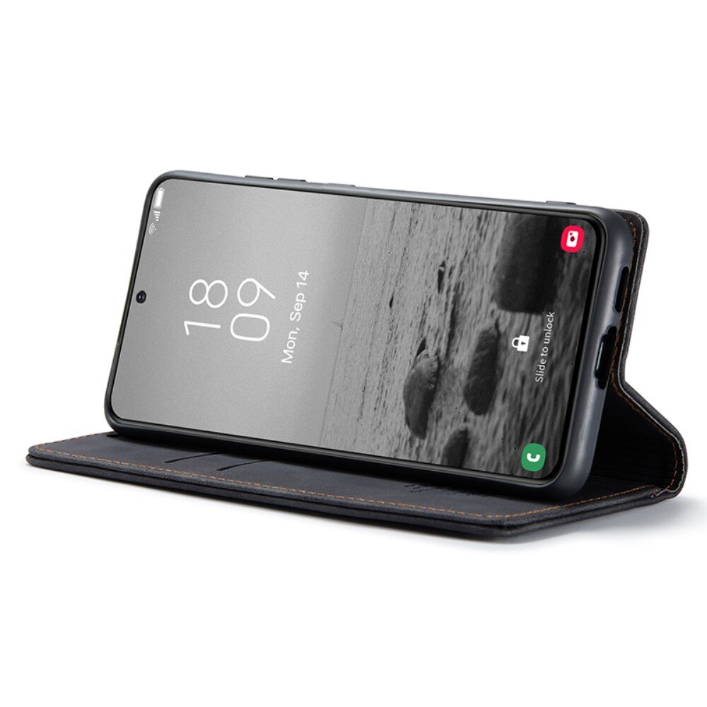Étui portefeuille mince Samsung Galaxy S24 Plus, Noir