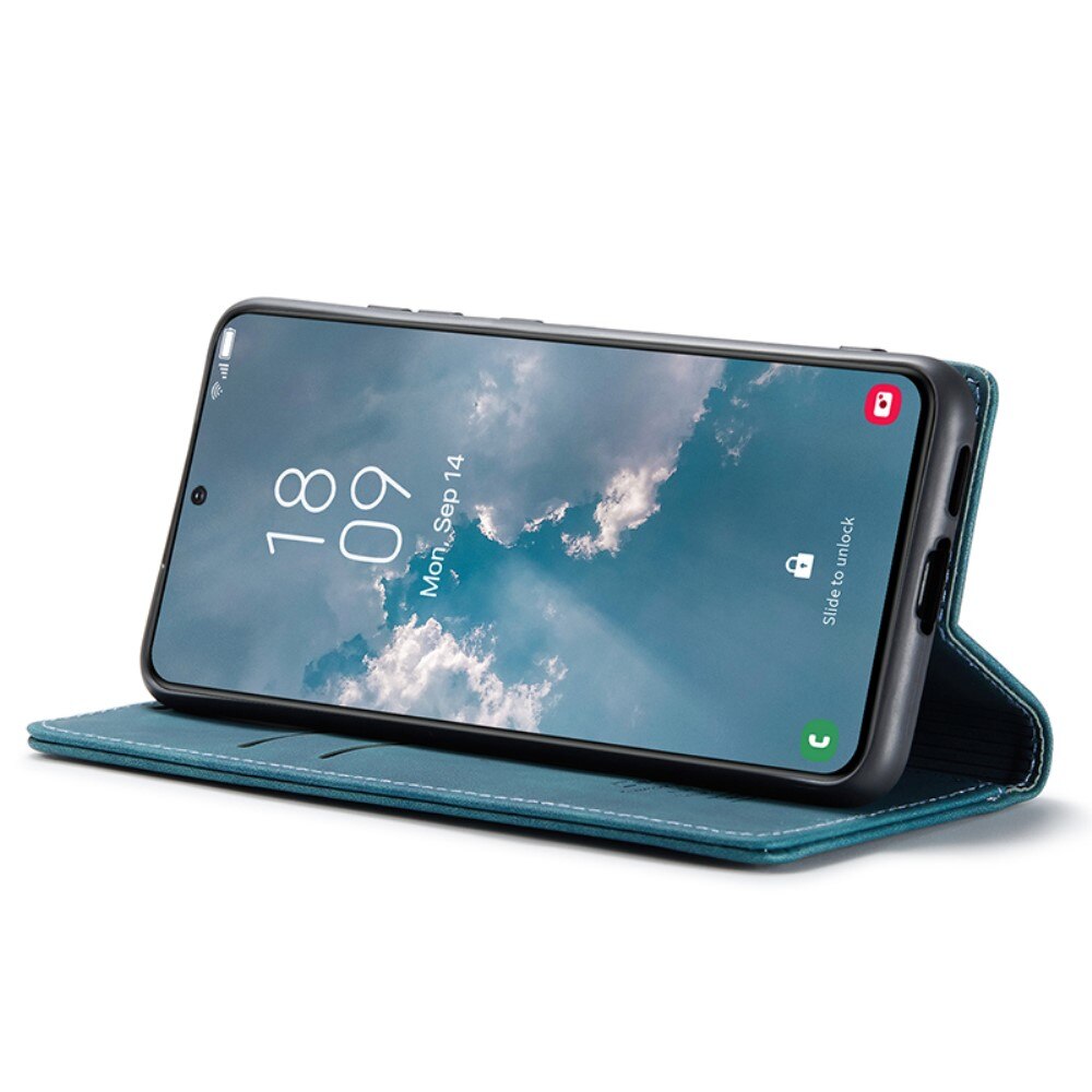 Étui portefeuille mince Samsung Galaxy S24 Plus, Bleu