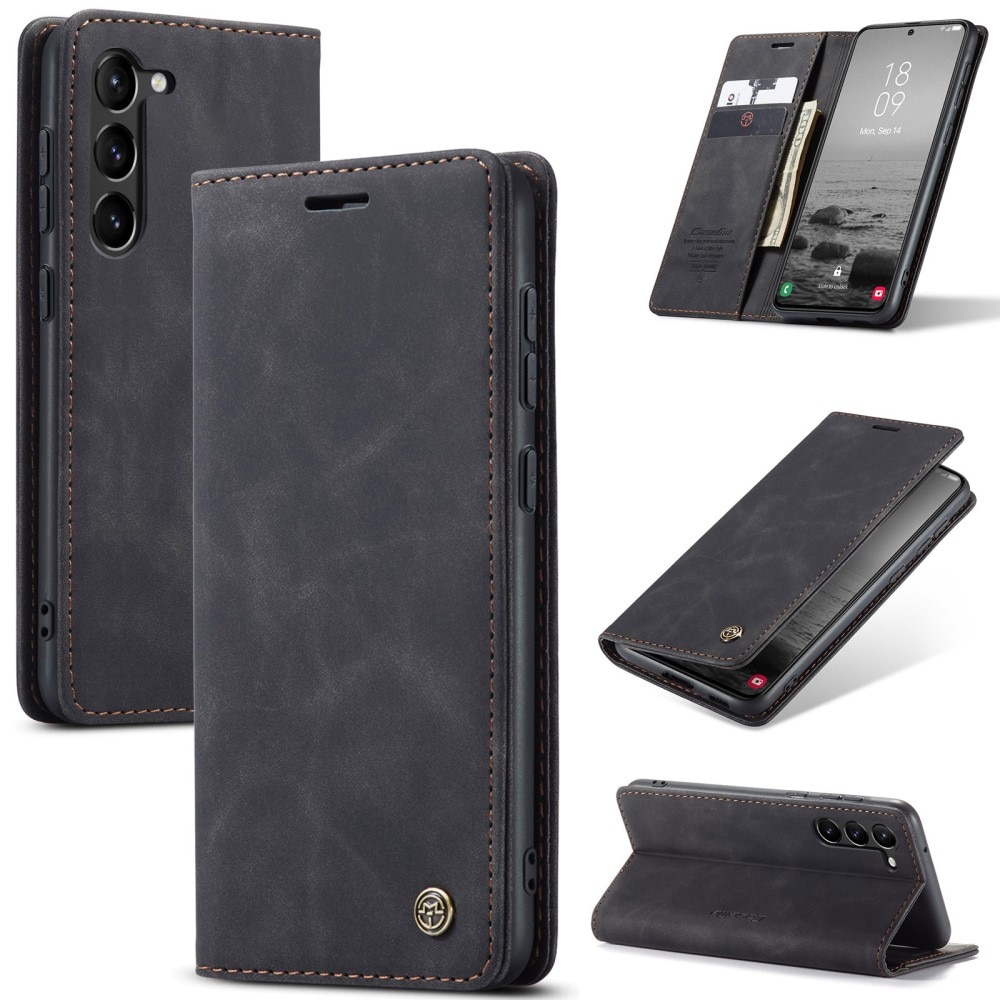 Étui portefeuille mince Samsung Galaxy S24, Noir