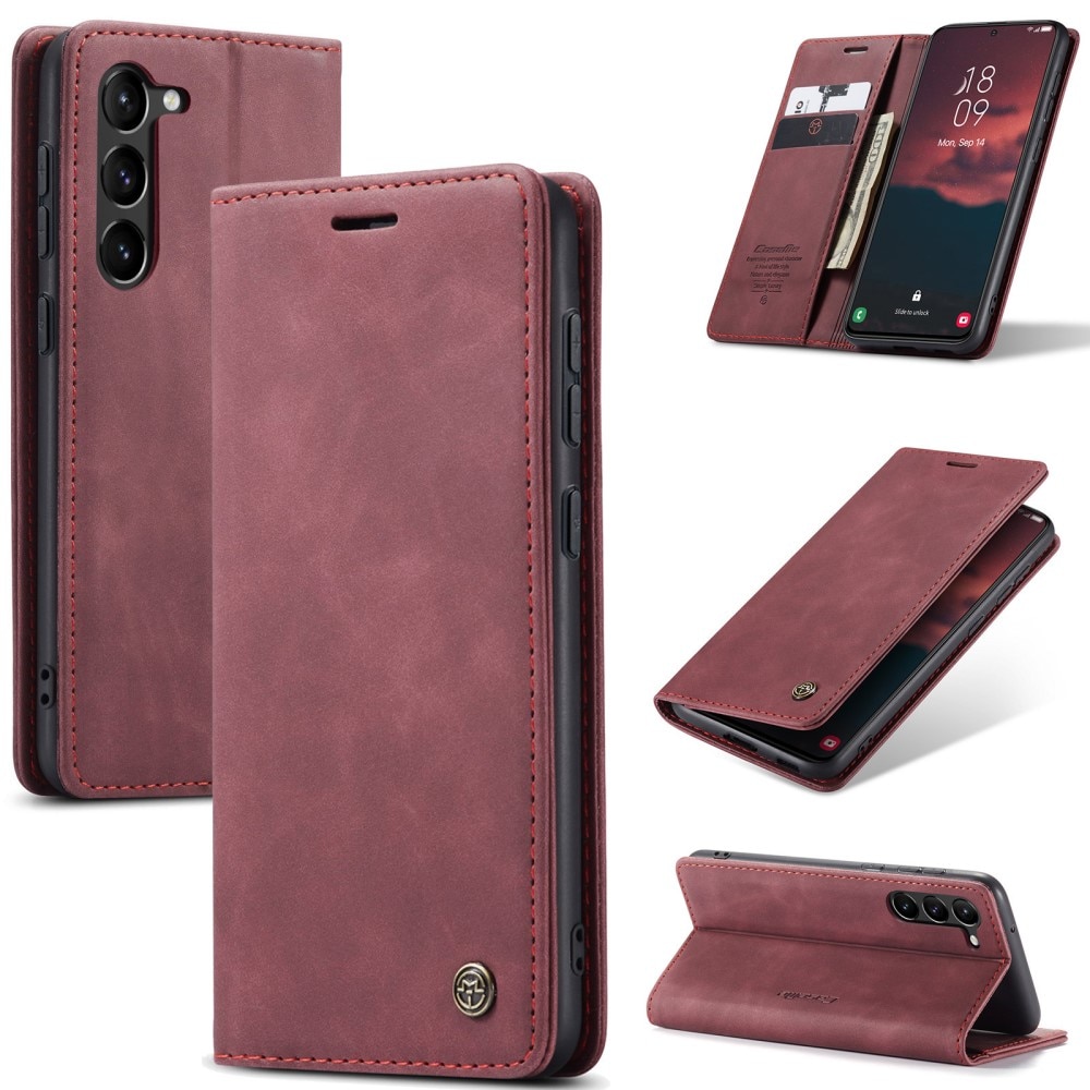 Étui portefeuille mince Samsung Galaxy S24, Rouge