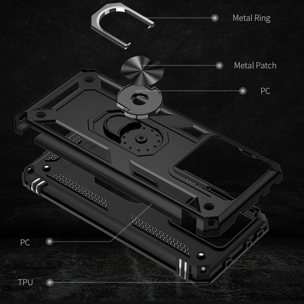 Coque hybride Tech Ring Xiaomi 13T, noir