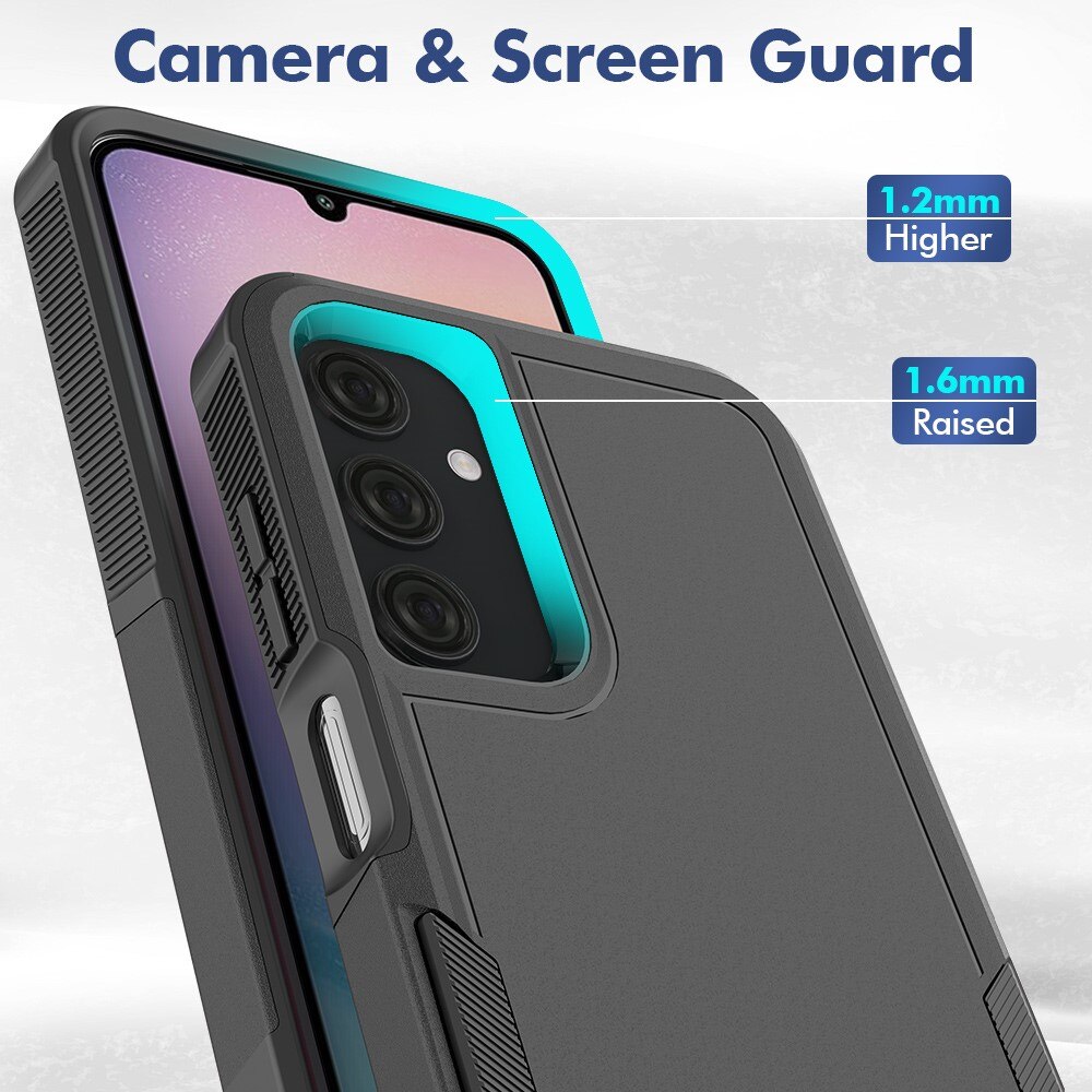 Coque hybride Off-road Samsung Galaxy A25, noir