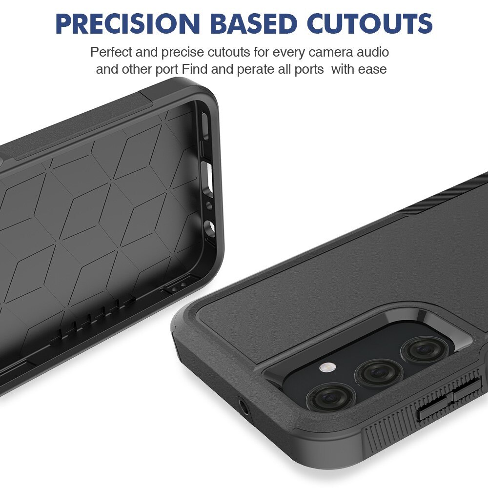 Coque hybride Off-road Samsung Galaxy A25, noir