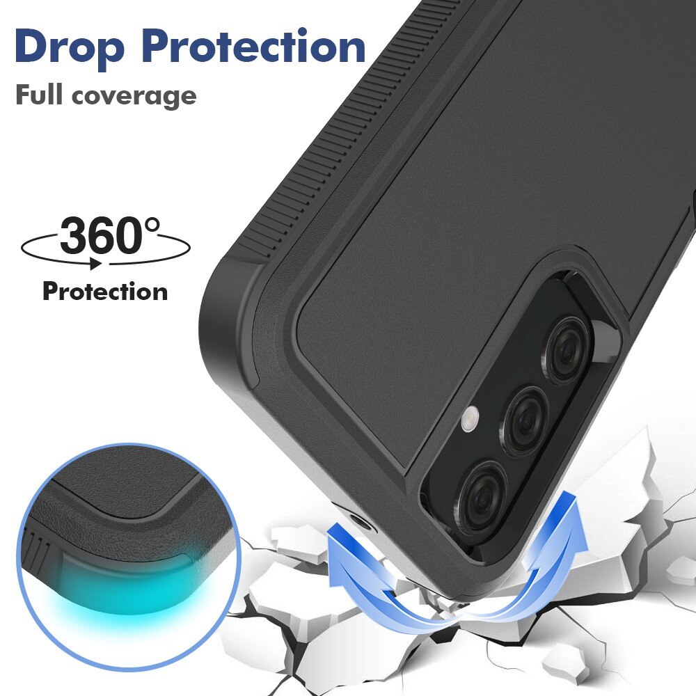 Coque hybride Off-road Samsung Galaxy A25, noir