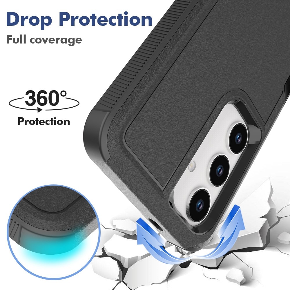 Coque hybride Off-road Samsung Galaxy S24, noir