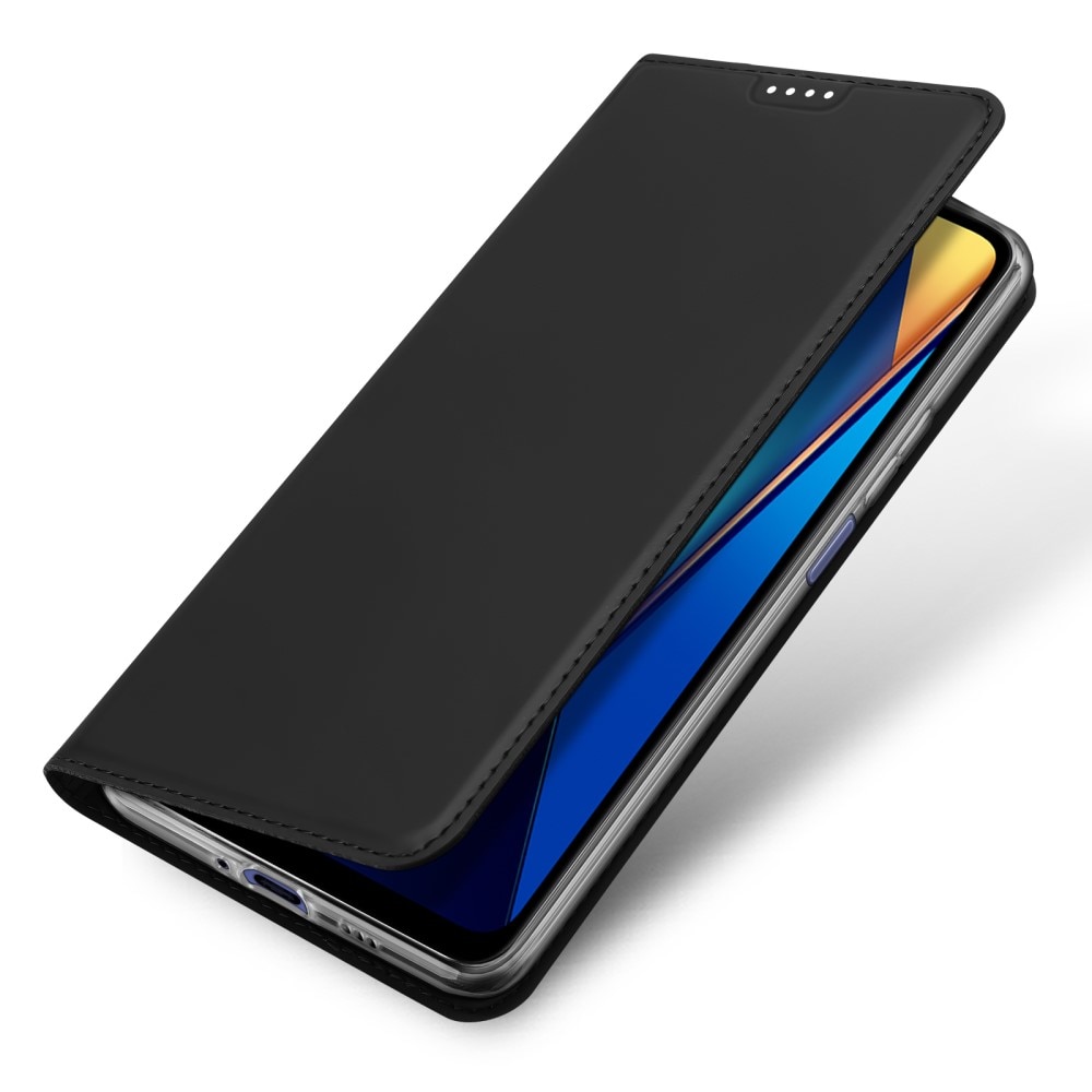 Étui portefeuille Skin Pro Series Xiaomi Redmi 13C, Noir