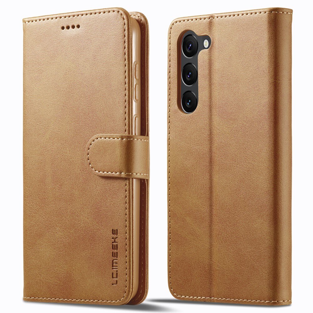 Étui Portefeuille Samsung Galaxy S24 Plus, cognac