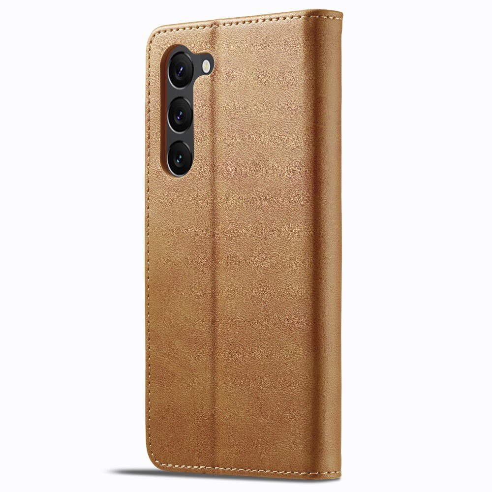 Étui Portefeuille Samsung Galaxy S24 Plus, cognac