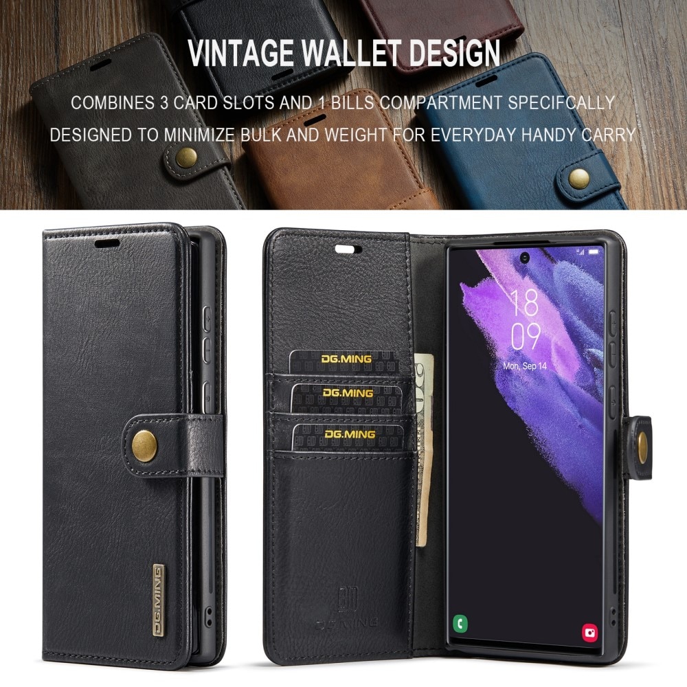 Étui portefeuille Magnet Wallet Samsung Galaxy S24 Ultra, Black
