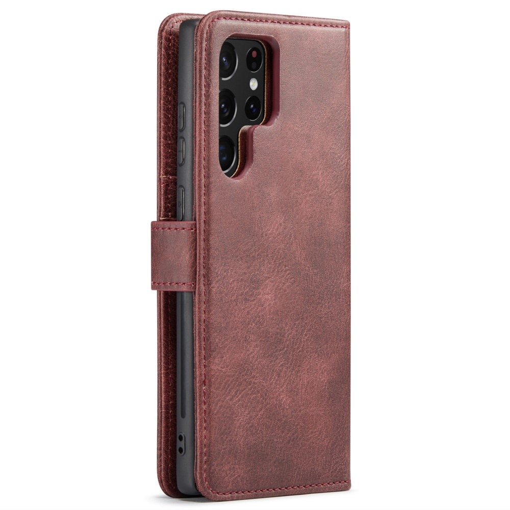 Étui portefeuille Magnet Wallet Samsung Galaxy S24 Ultra, Red