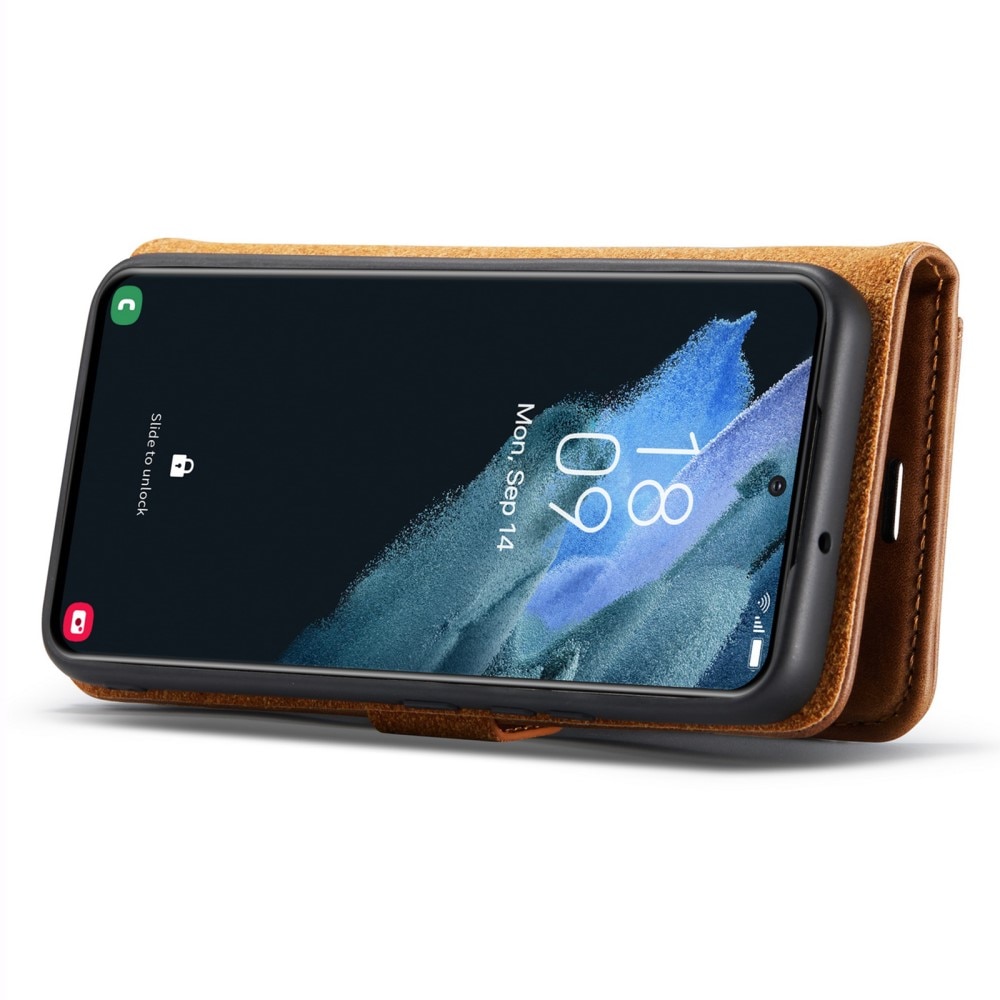Étui portefeuille Magnet Wallet Samsung Galaxy S24 Plus, Cognac