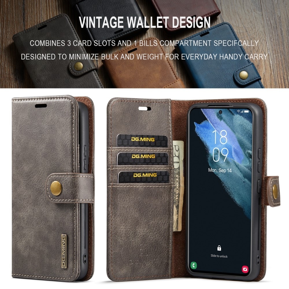 Étui portefeuille Magnet Wallet Samsung Galaxy S24 Plus, Brown