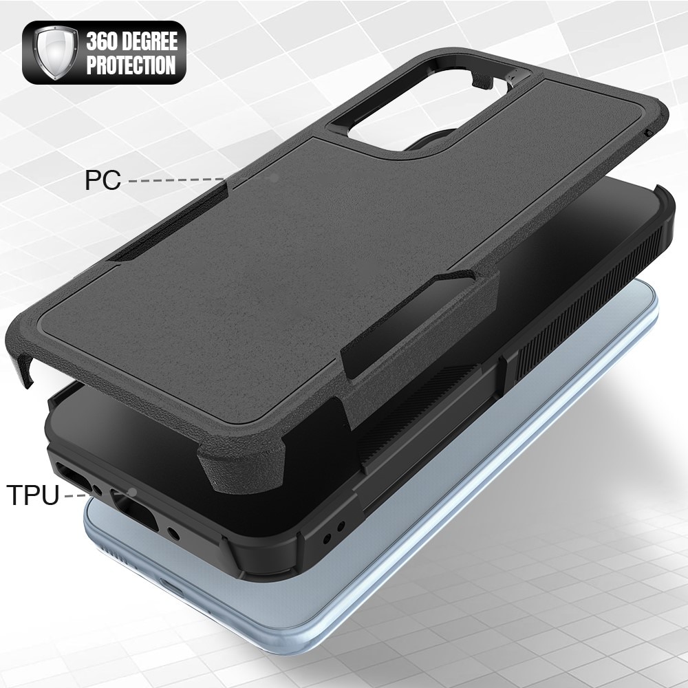 Coque hybride Off-road Samsung Galaxy A54, noir