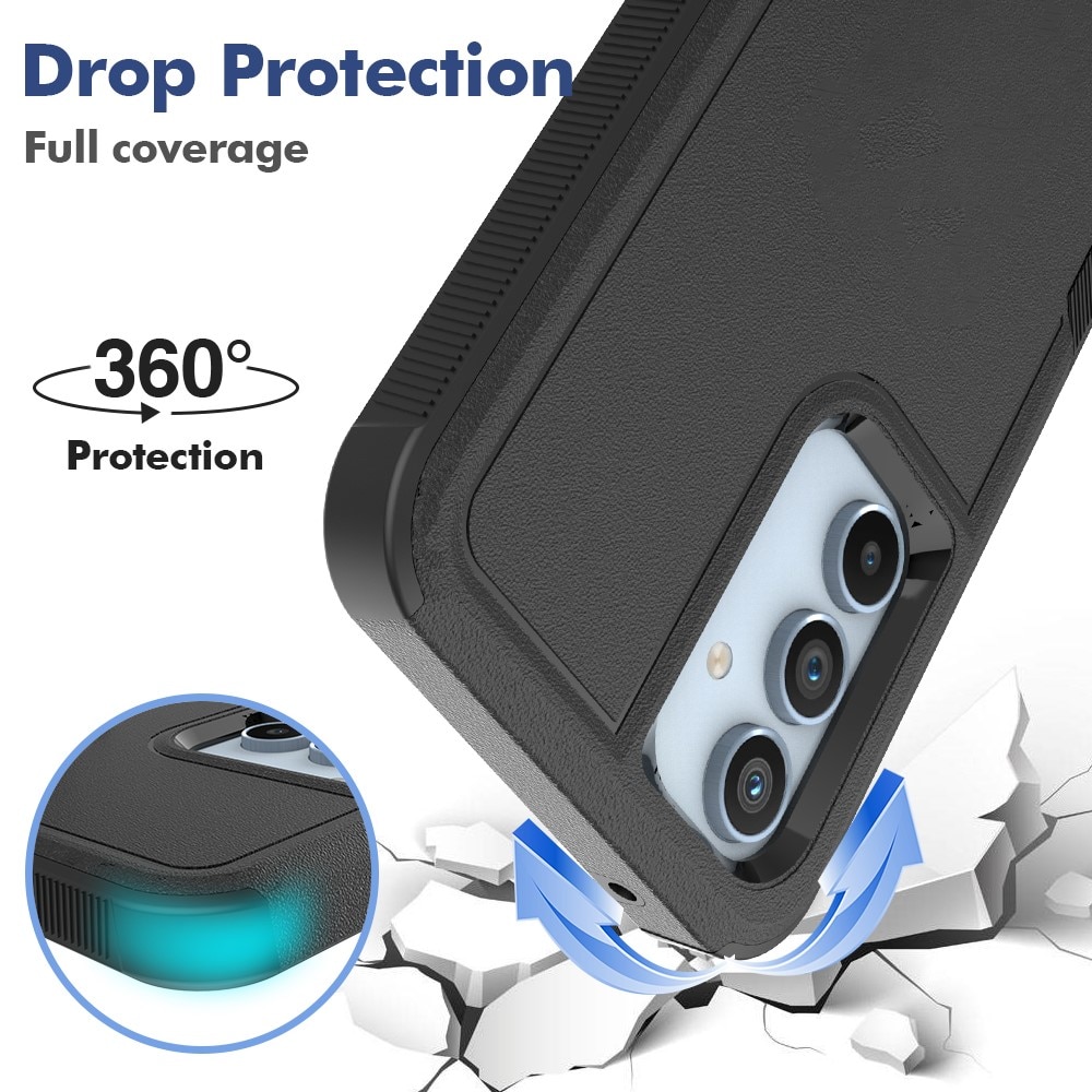 Coque hybride Off-road Samsung Galaxy A54, noir