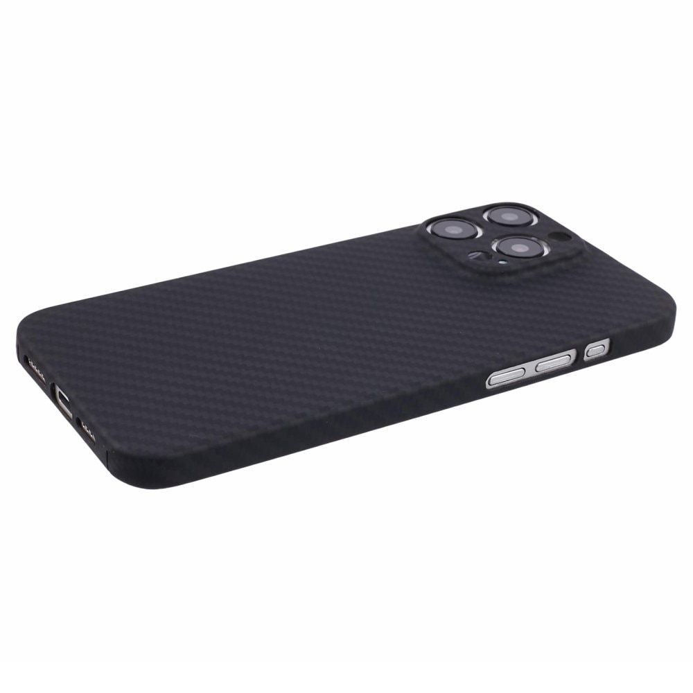 Coque fine Fibre d'aramide iPhone 15 Pro Max, noir