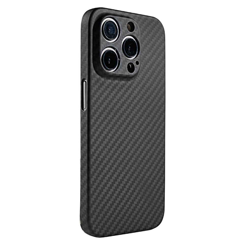 Coque fine Fibre d'aramide iPhone 15 Pro Max, noir