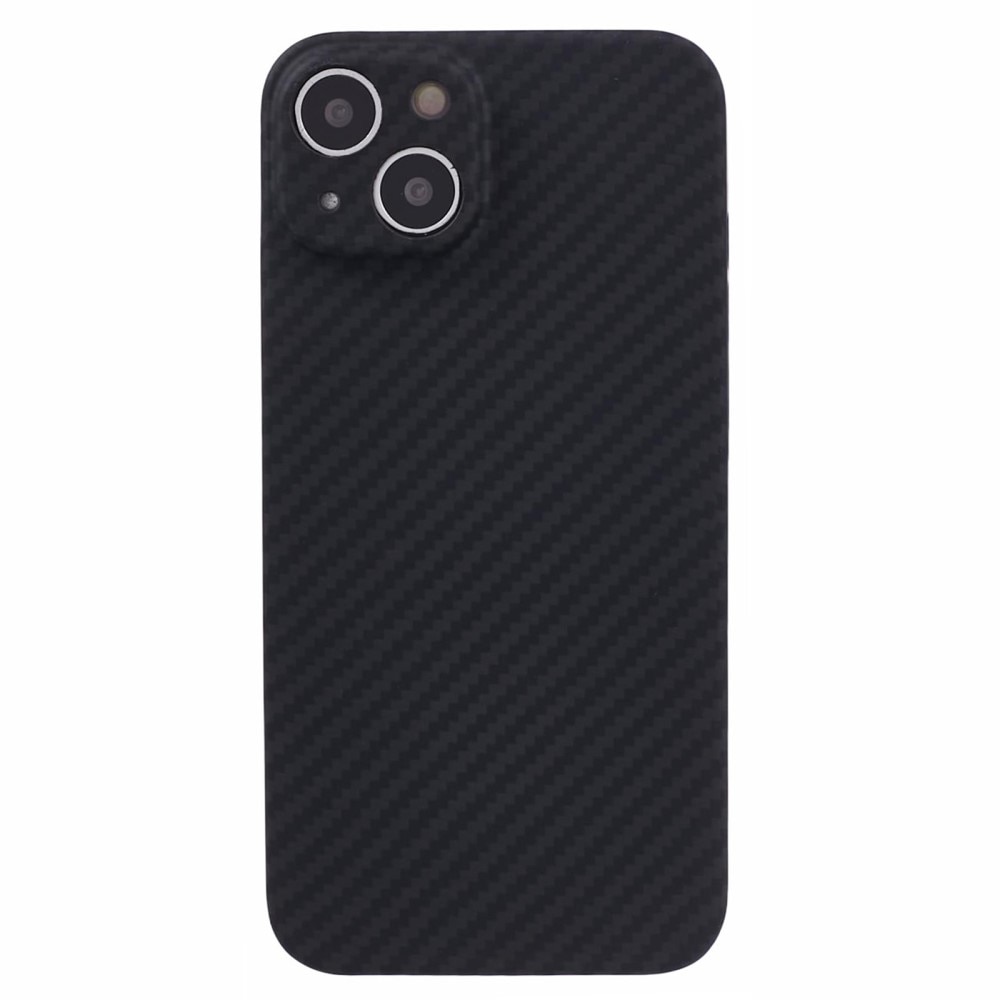 Coque fine Fibre d'aramide iPhone 15 Plus, noir