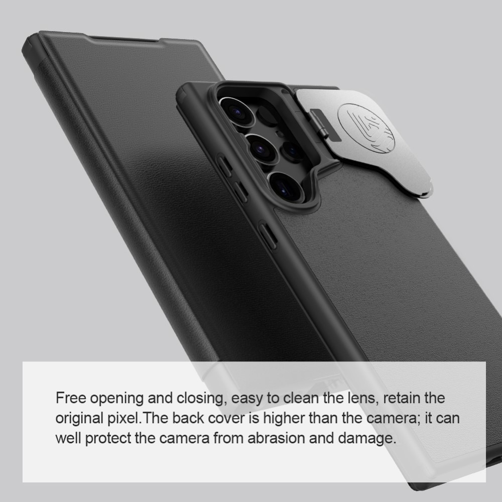 Etui Qin Prop Samsung Galaxy S24 Ultra, noir