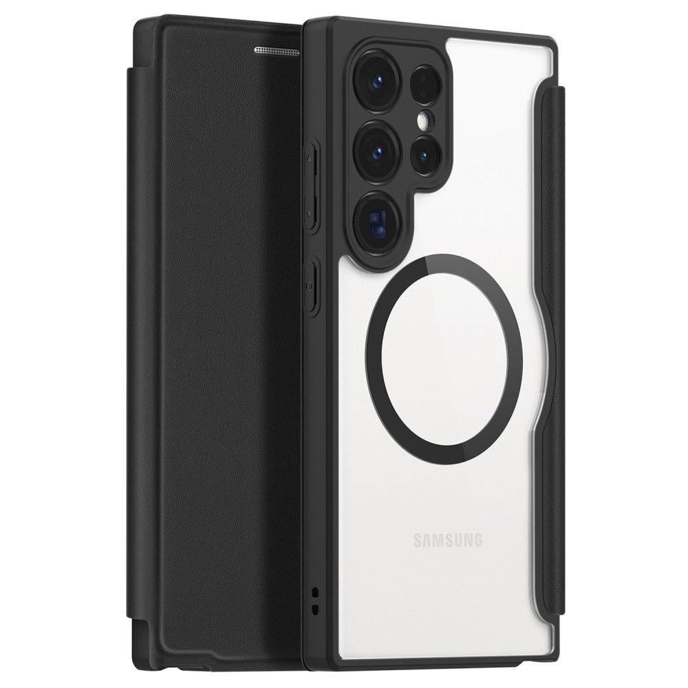 Étui portefeuille Skin X Pro MagSafe Samsung Galaxy S24 Ultra, noir