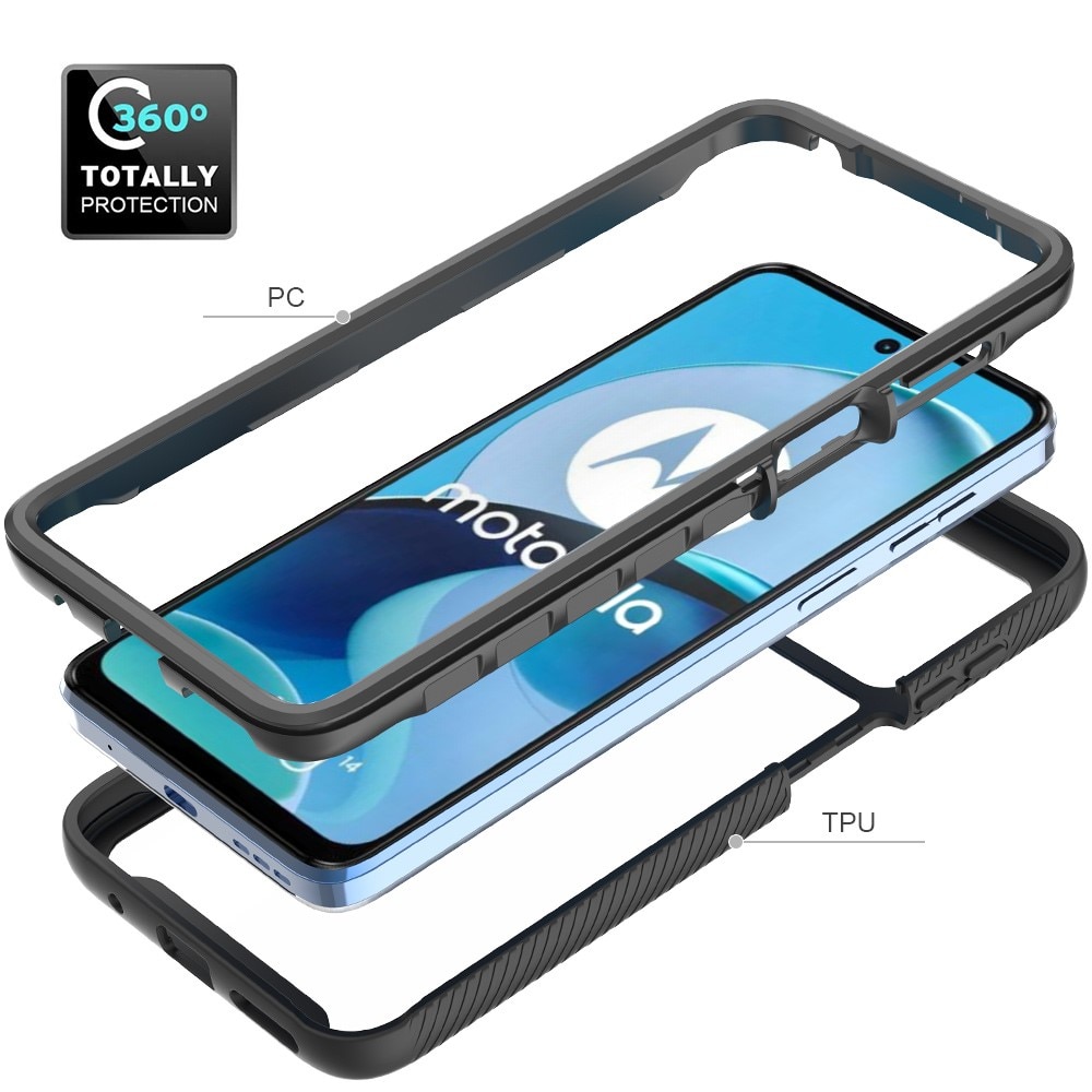 Coque Full Protection Motorola Moto G14, Noir