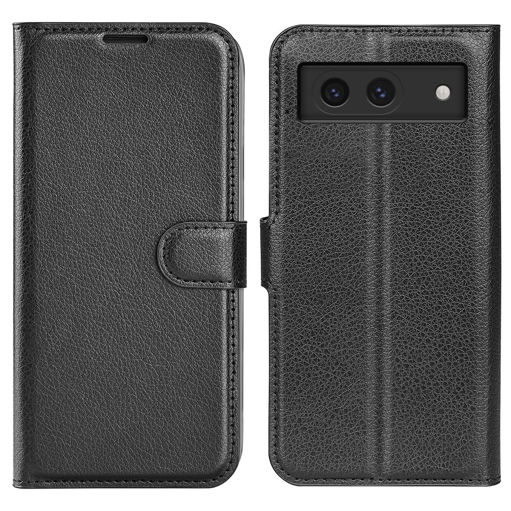 Coque portefeuille Google Pixel 8a, noir