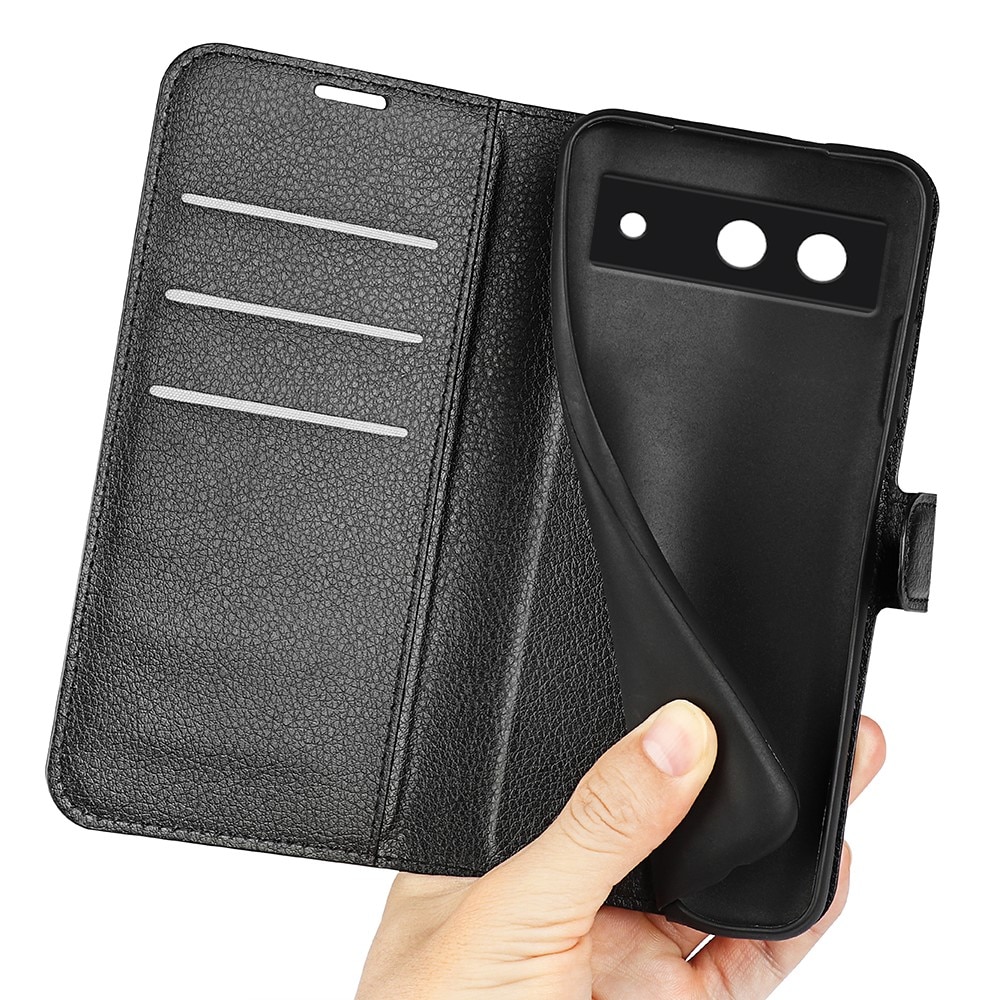 Coque portefeuille Google Pixel 8a, Noir