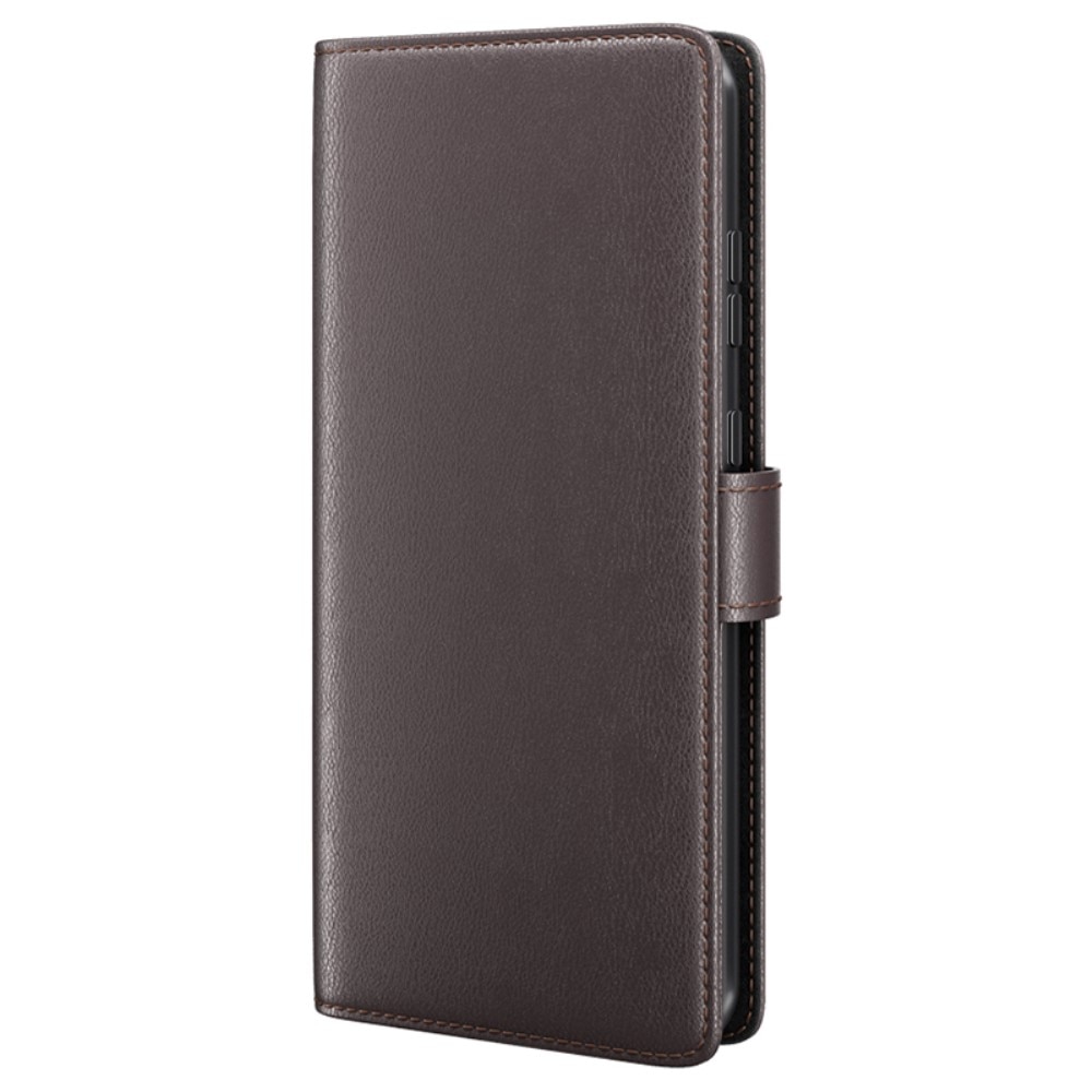 Étui en cuir veritable Samsung Galaxy S24 Ultra, Marron