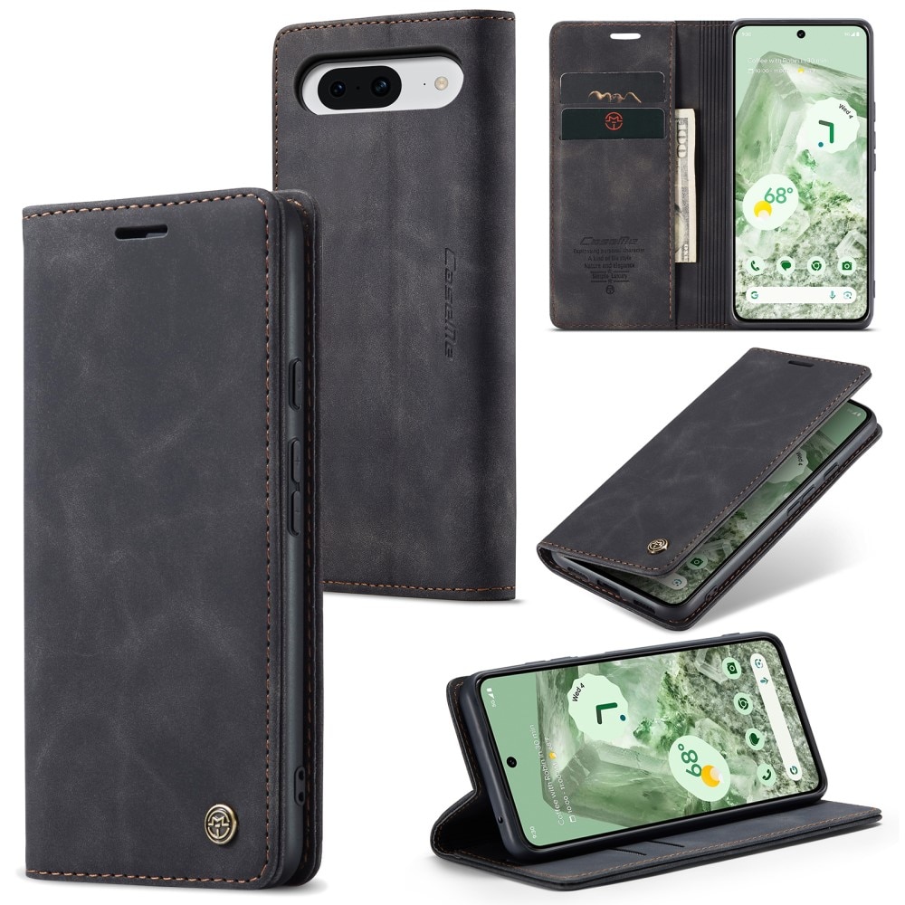 Étui portefeuille mince Google Pixel 8a, Noir